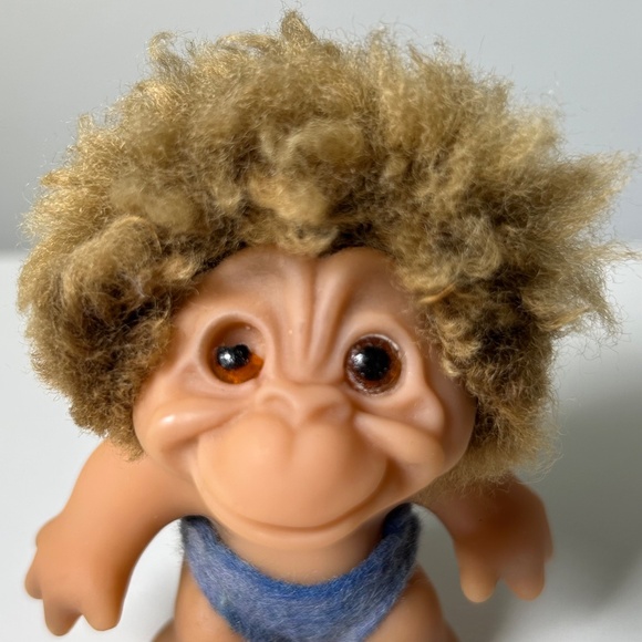 Vintage 1965 Thomas Dam Baby Monkey Troll Doll RARE VHTF (B9) - Picture 2 of 16